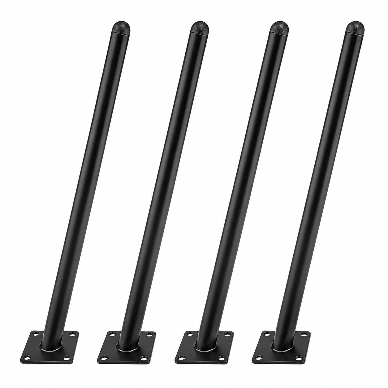 Industrielle Tischbeine aus Edelstahl, 70 cm, rutschfest, 4er Set