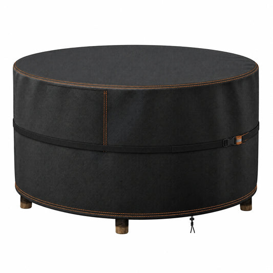 Enzeno Rund Abdeckung für Gartentisch, wasserdicht und UV-beständig, 420D Oxford, mit Belüftung, reißfest, Outdoor Schutz für Terrassenmöbel (190x80cm)